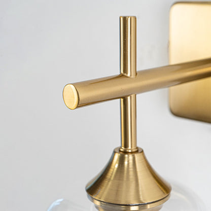 Contemporary black metal wall light with textured crystal glass shade for luxury modern interiors.