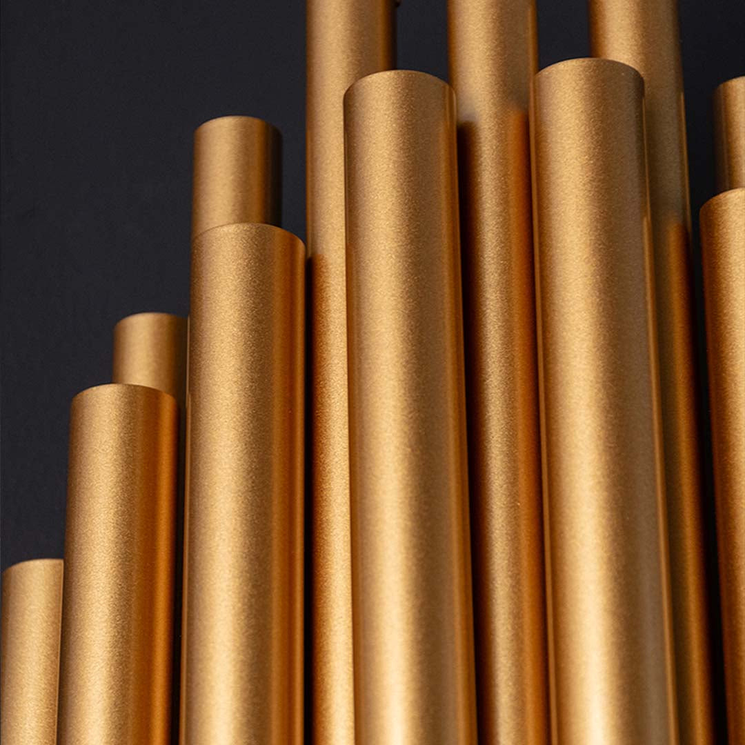Modern Gold Stainless Steel Tubes Wall Lamp