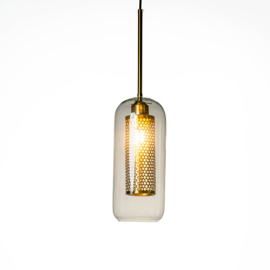 Modern Loft Glass Pendant - Cylinder