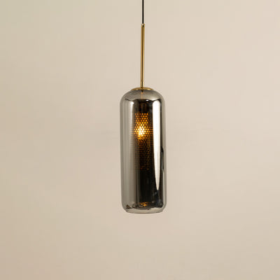 Modern Loft Smoky Grey Glass Hanging Pendant Light