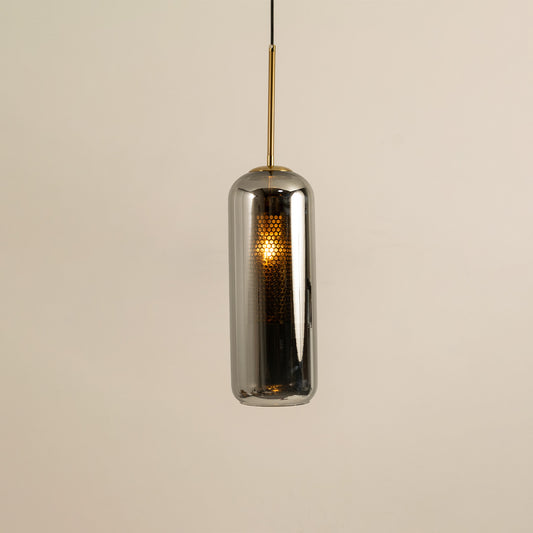 Modern Loft Smoky Grey Glass Hanging Pendant Light
