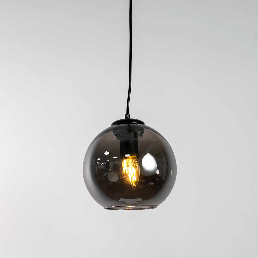 Modern Loft Smoky Grey Glass Pendant Light