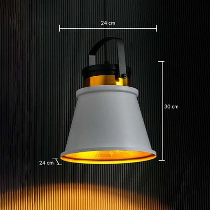 Modern Style Conical Shape Metal Hanging Lamp Dimensions