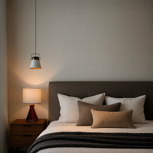 Modern Style Conical Shape Metal Hanging Lamp Lifestyle