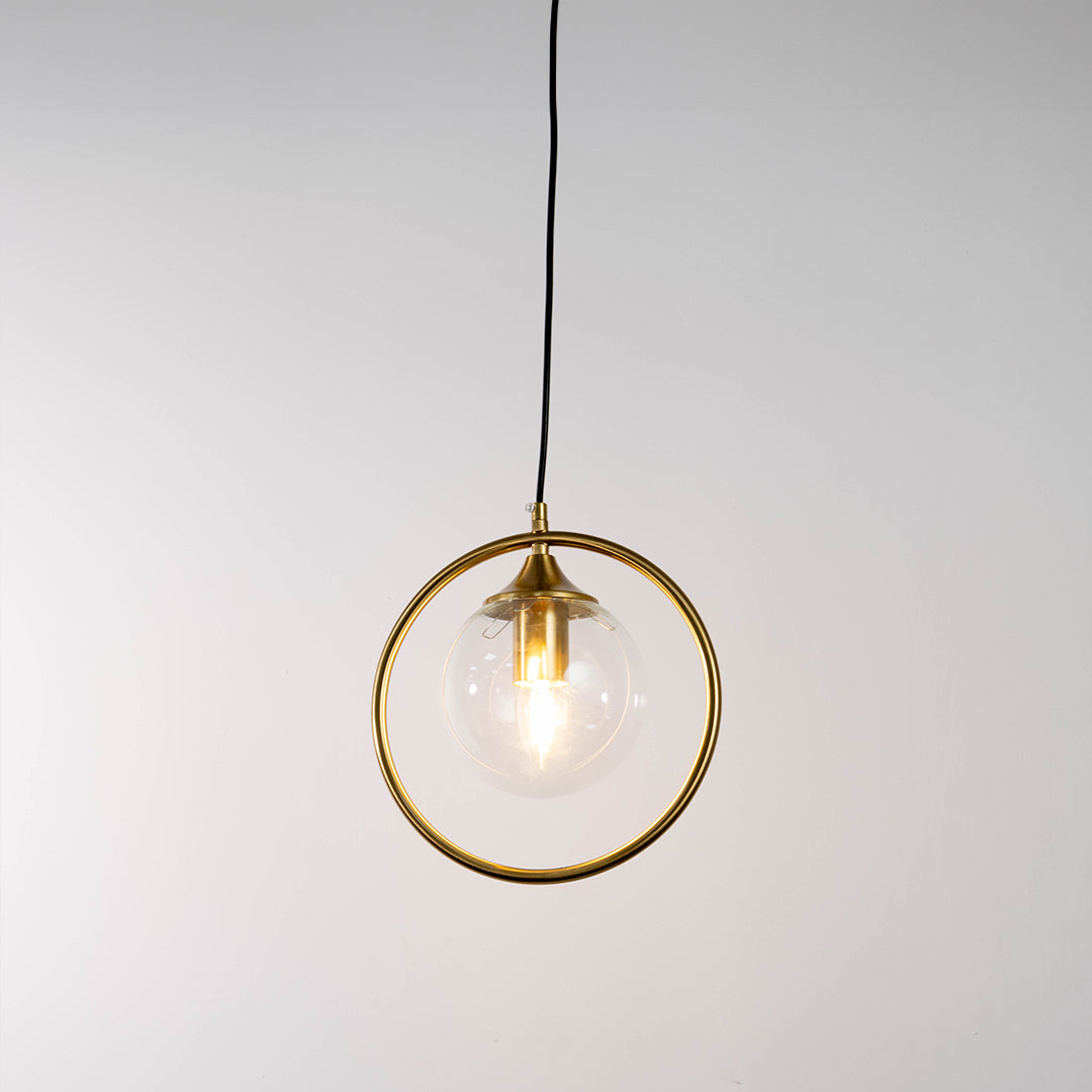 Modern Style Metal Ring Hanging Light