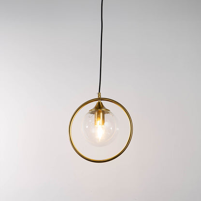 Modern Style Metal Ring Hanging Light