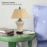 Namesake Ceramic Table Lamp with White Shade