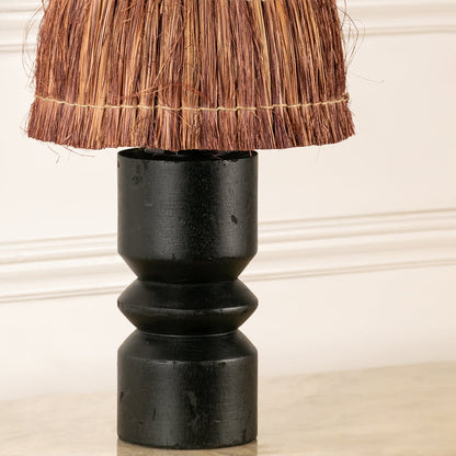 Nativa Wooden Table Lamp Closeup