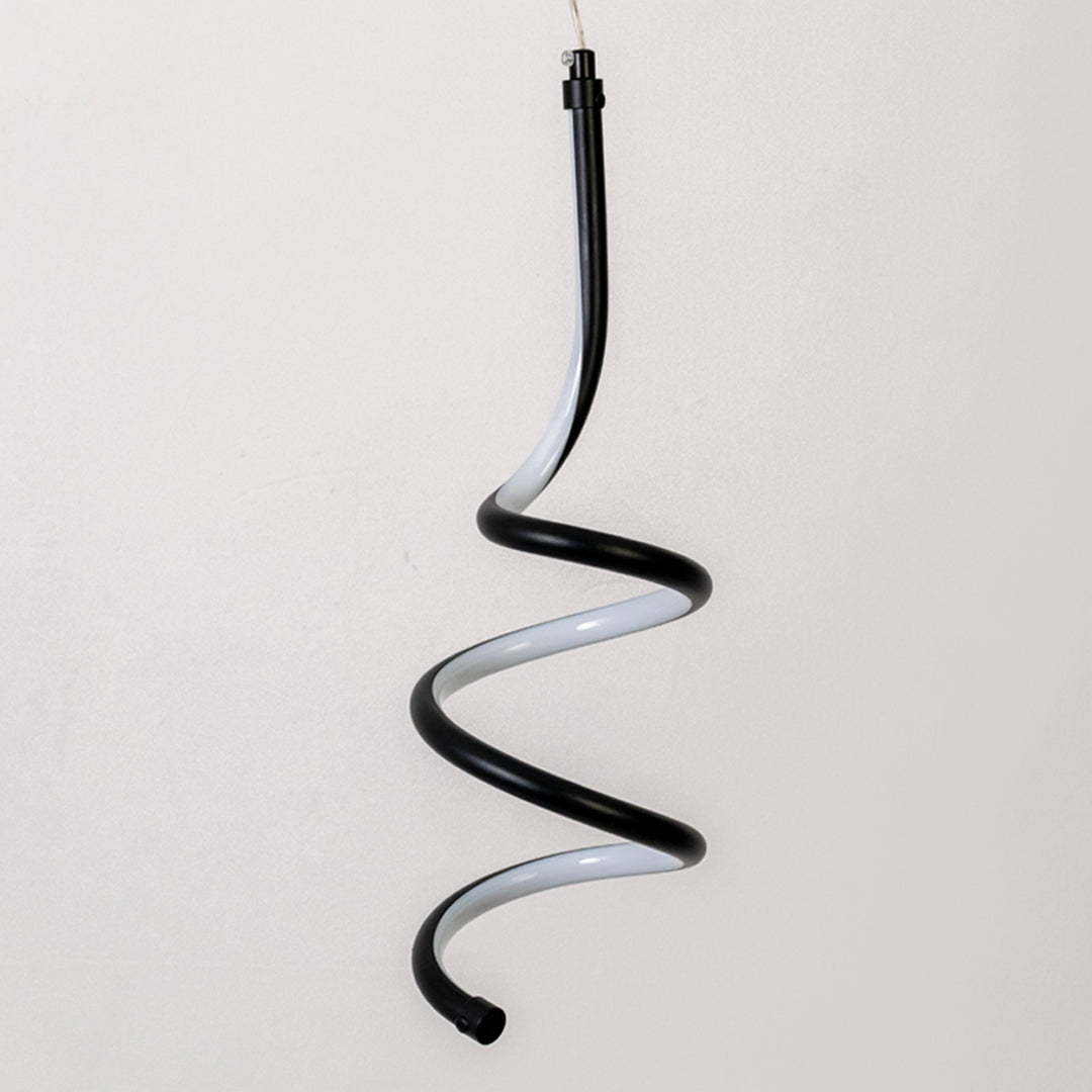 Nettie Spiral LED Pendant Light - Black