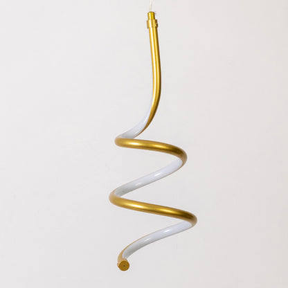 Nettie Spiral LED Pendant Light - Gold