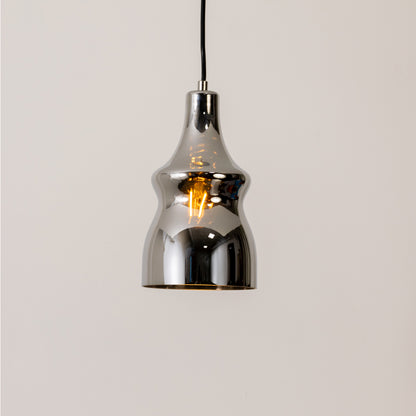Nina Glass Pendant Light - Chrome