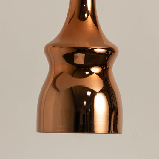 Nina Glass Pendant Light - Rose Gold