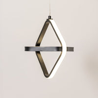 Diamond shaped black metal wall light designed for bedroom hallway and living room decor spaces.