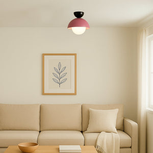 Nordic Macaroon Ceiling Light - Black & Pink