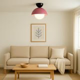 Nordic Macaroon Ceiling Light - Black & Pink