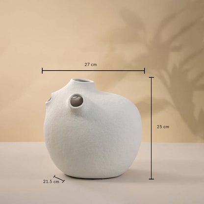 Oddball White Ceramic Vase Dimensions