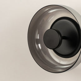Oklak Black & Smoky Wall Light - Open Box