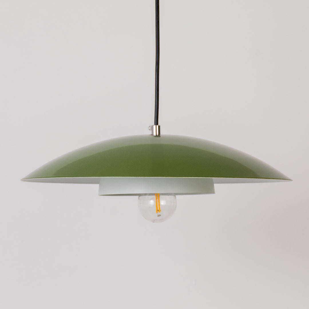 Olemi Pendant Lamp - Green & White