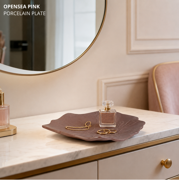 Opensea Pink Porcelain Plate