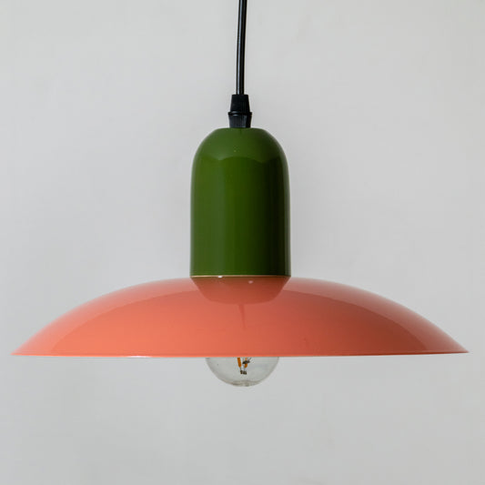 Ophelia Morandi UFO Pendant Light - Green & Peach