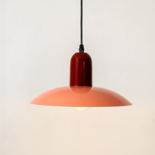 Ophelia Morandi UFO Pendant Light - Red & Peach