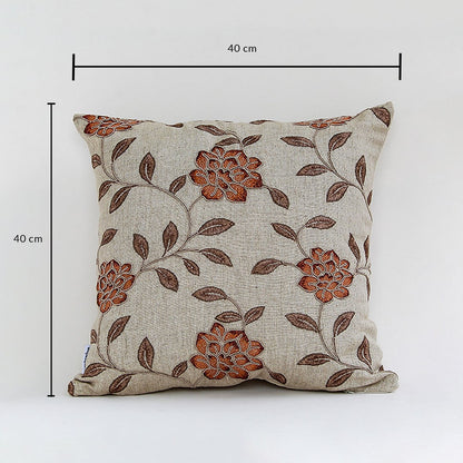 Square cushion cover measuring 40 x 40 cm suitable for sofa chair bed and living room decorative placement.