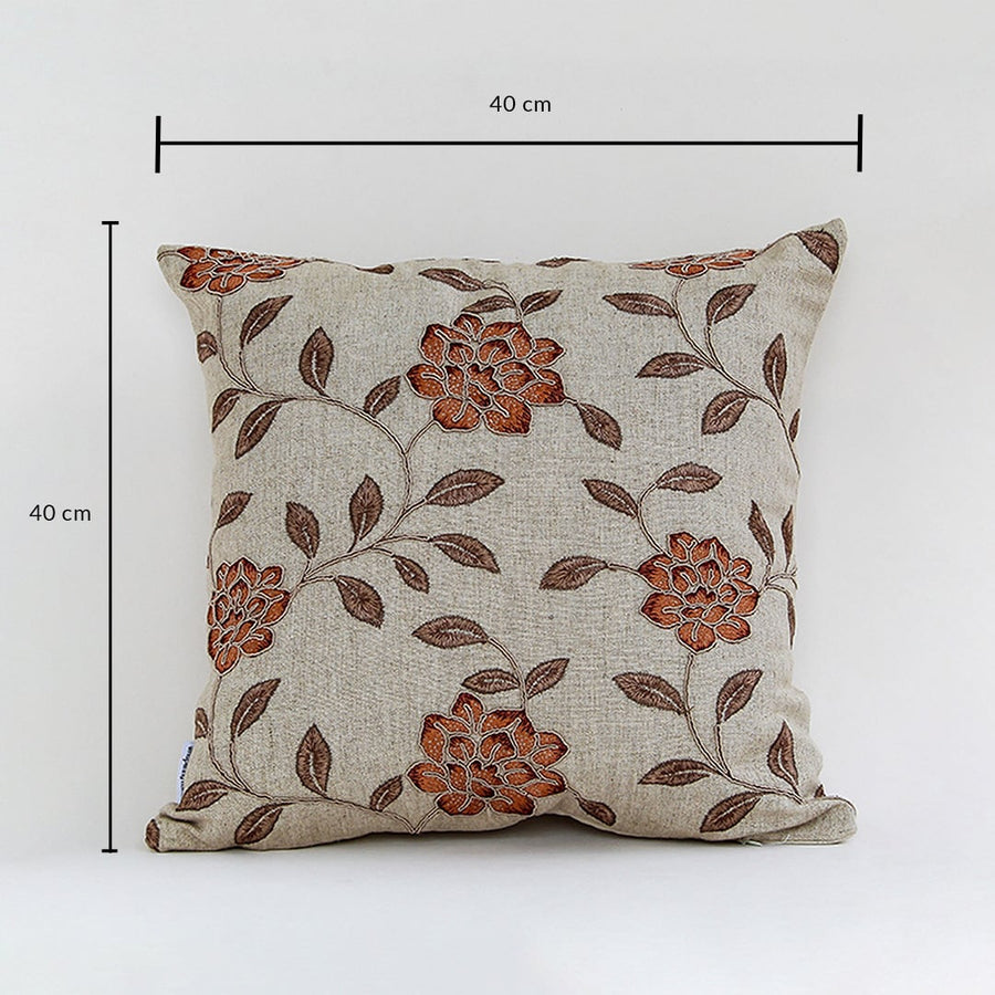 Square cushion cover measuring 40 x 40 cm suitable for sofa chair bed and living room decorative placement.