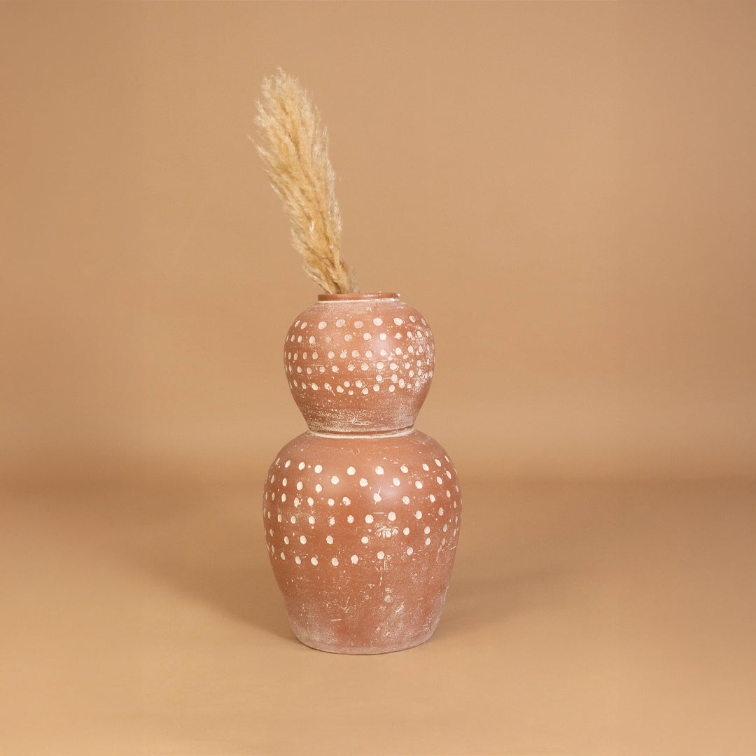 Orava Terracotta Vase - Medium