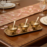 Pakvya Brass Dry Fruit Serving Set of 7