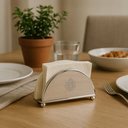 Pank Brass Tissue Holder - Silver