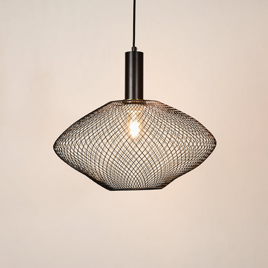 Parachute Mesh Pendant Light - Black