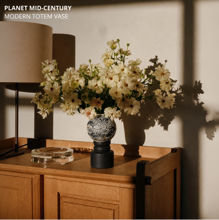 Planet Mid-Century Modern Totem Vase