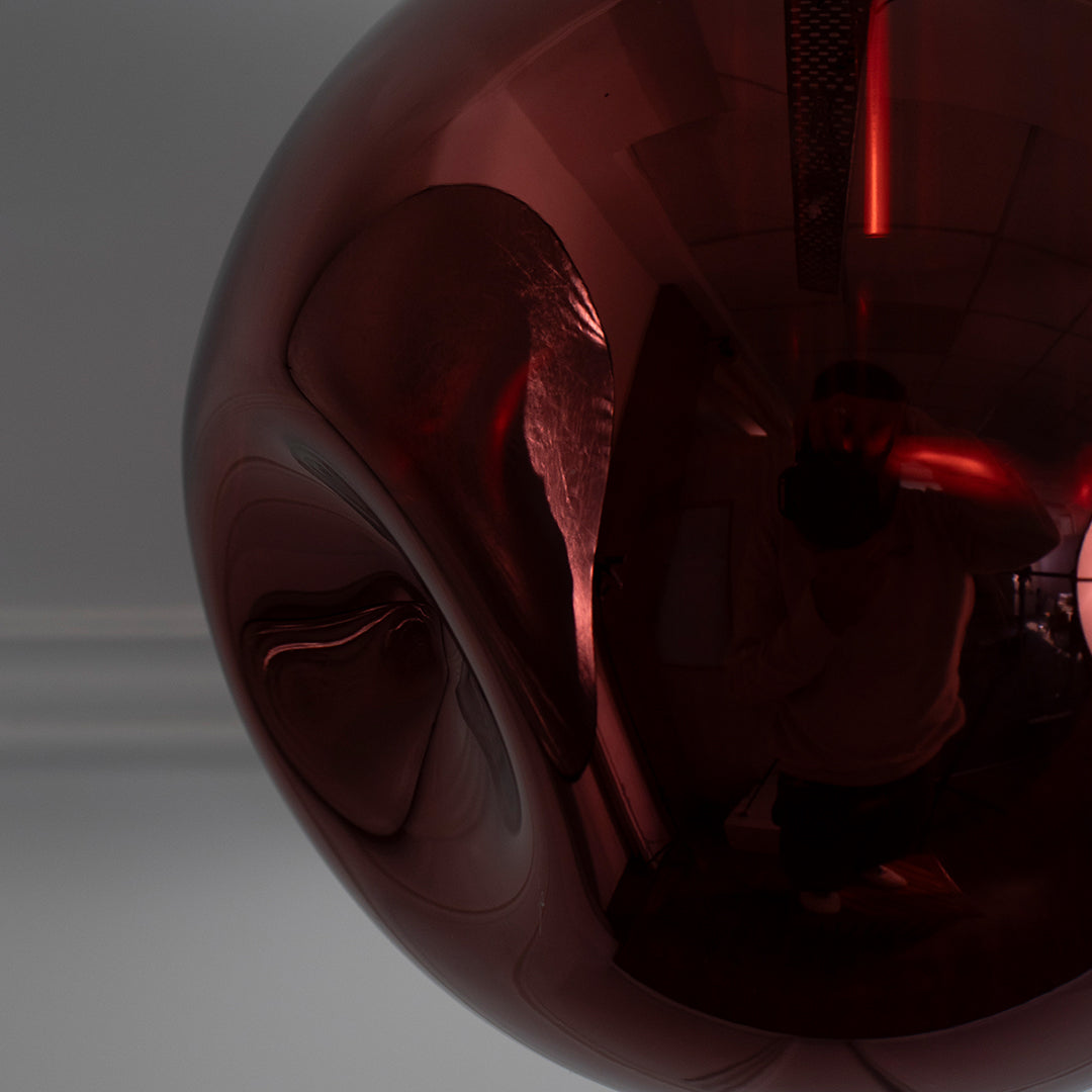 Postmodern Red Crystal Glass Pendant Light