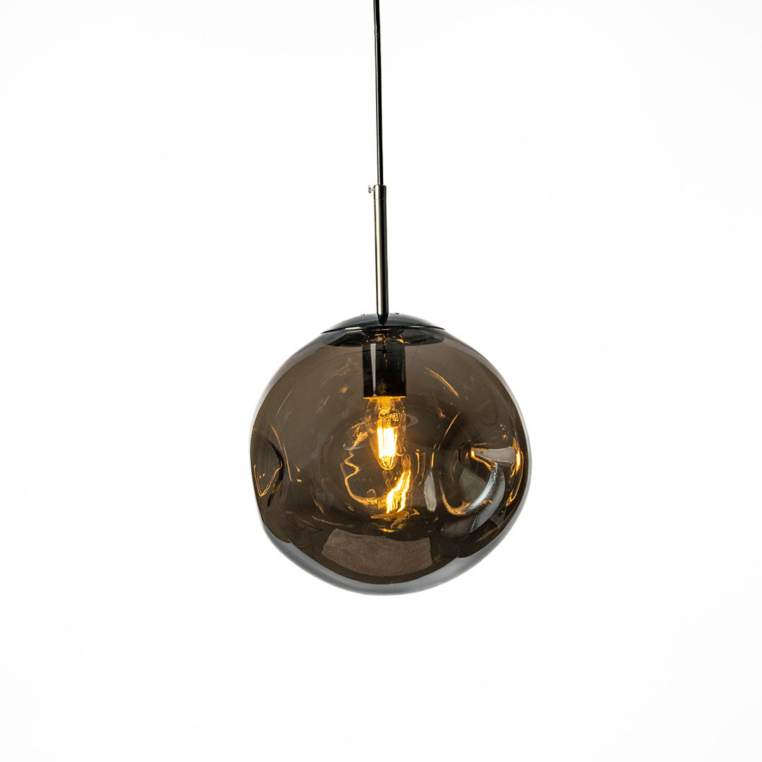 Postmodern Smoky Crystal Glass Pendant Light