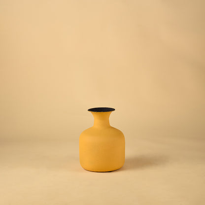 Reverie Metal Vase Yellow