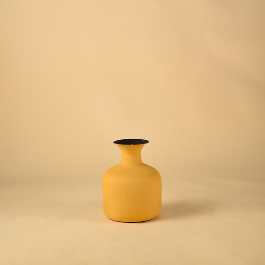 Reverie Metal Vase Yellow