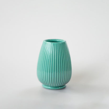 Rigel Ceramic Flower Vase - Green