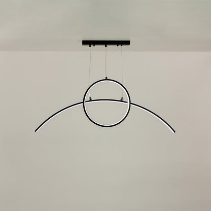 Ringlet Island Linear Light - Black