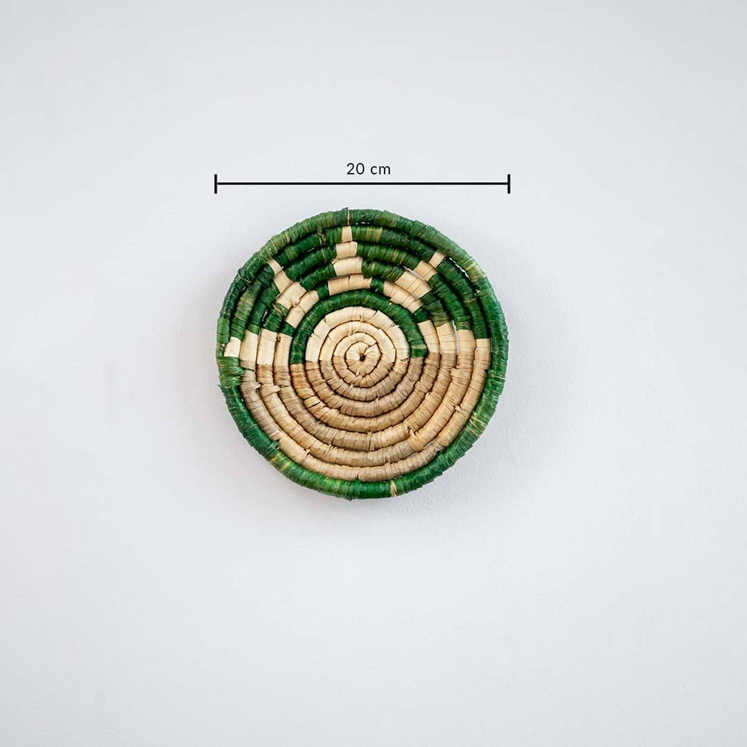 Half-Sunburst Sabai Grass Wall Basket - Style A