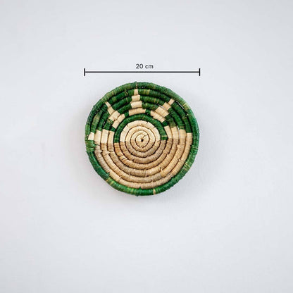 Half-Sunburst Sabai Grass Wall Basket - Style A