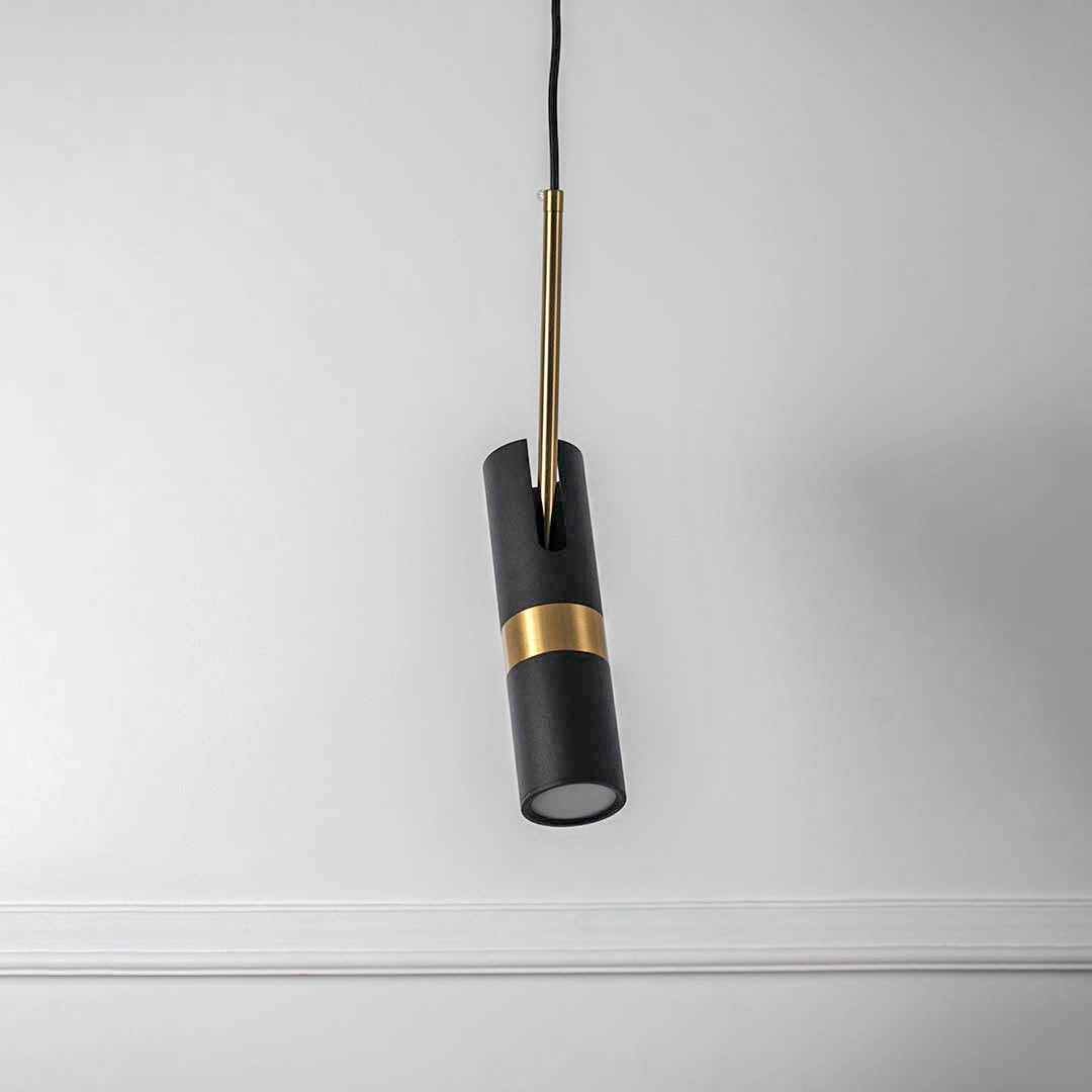 Rotating Spotlight Modern Pendant Light - Black