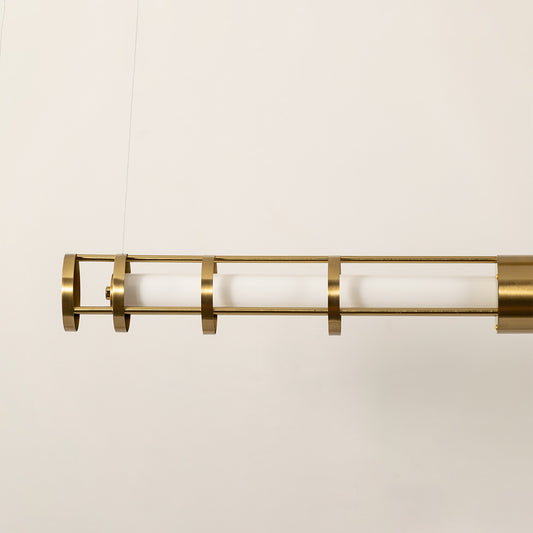 Round Tube Linear Light - Gold