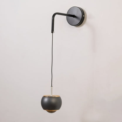 Table lamp look wall light with the light turned off on a bright white background showing its smooth matte finish and minimal modern form.