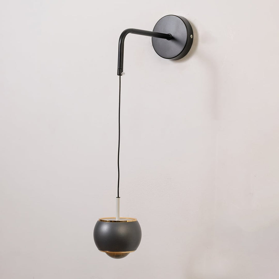 Table lamp look wall light with the light turned off on a bright white background showing its smooth matte finish and minimal modern form.
