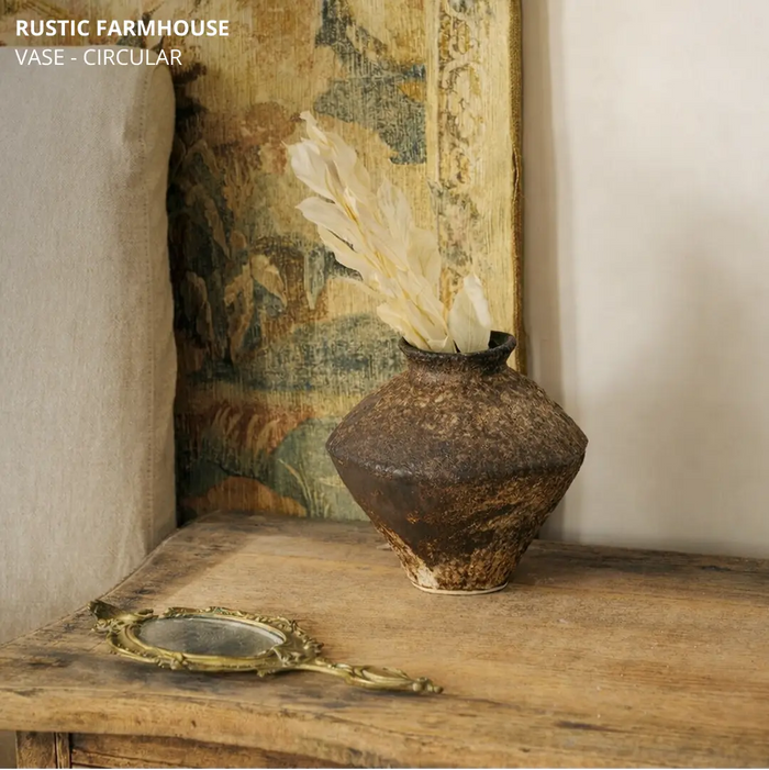 Rustic Farmhouse Vase - Circular
