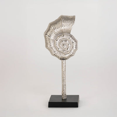 Santorini Sea Snail Silver Decorative Object
