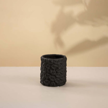 Sarsen Black Ceramic Vase - Small