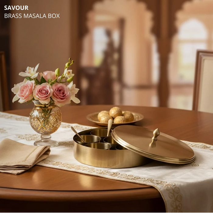 Savour Brass Masala Box