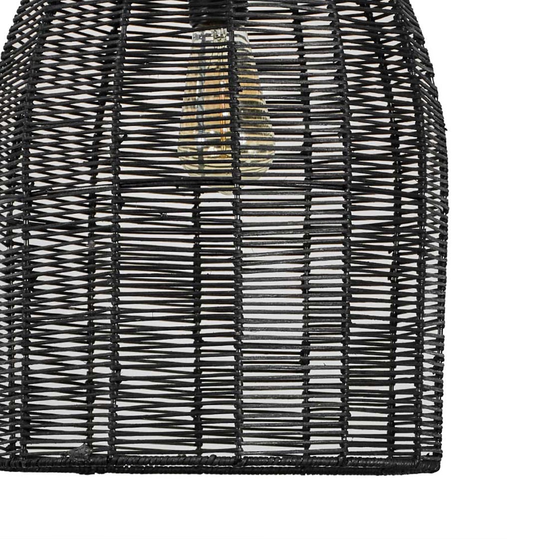 Sawan Bamboo Pendant Light Black Closeup