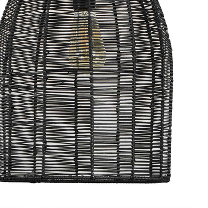 Sawan Bamboo Pendant Light Black Closeup